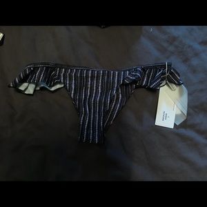 AILA BLUE blue white cheeky bikini bottoms